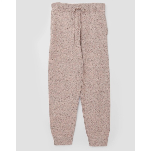 The Bright Side Pearl Malibu Leisure Sweater Knit Jogger Pants Tan Size Small - Picture 3 of 12